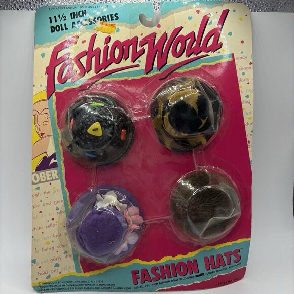 Other - Fashion World Hat Doll Accessories Vintage